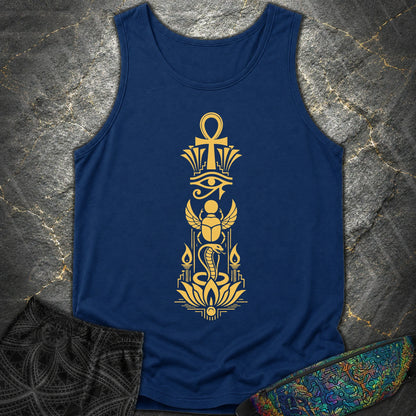 Sacred Symbols of Eternal Life - Sacred Symbols of Eternal Life Comfort Tank Top - True Navy