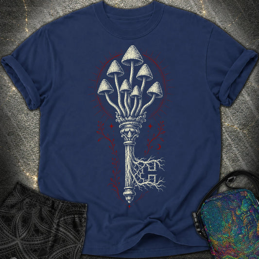 The Mushroom Key - The Mushroom Key Comfort T-Shirt - True Navy