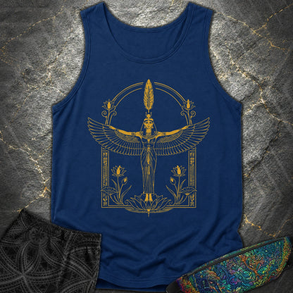 Winged Goddess of Sacred Balance - Winged Goddess of Sacred Balance Comfort Tank Top - True Navy