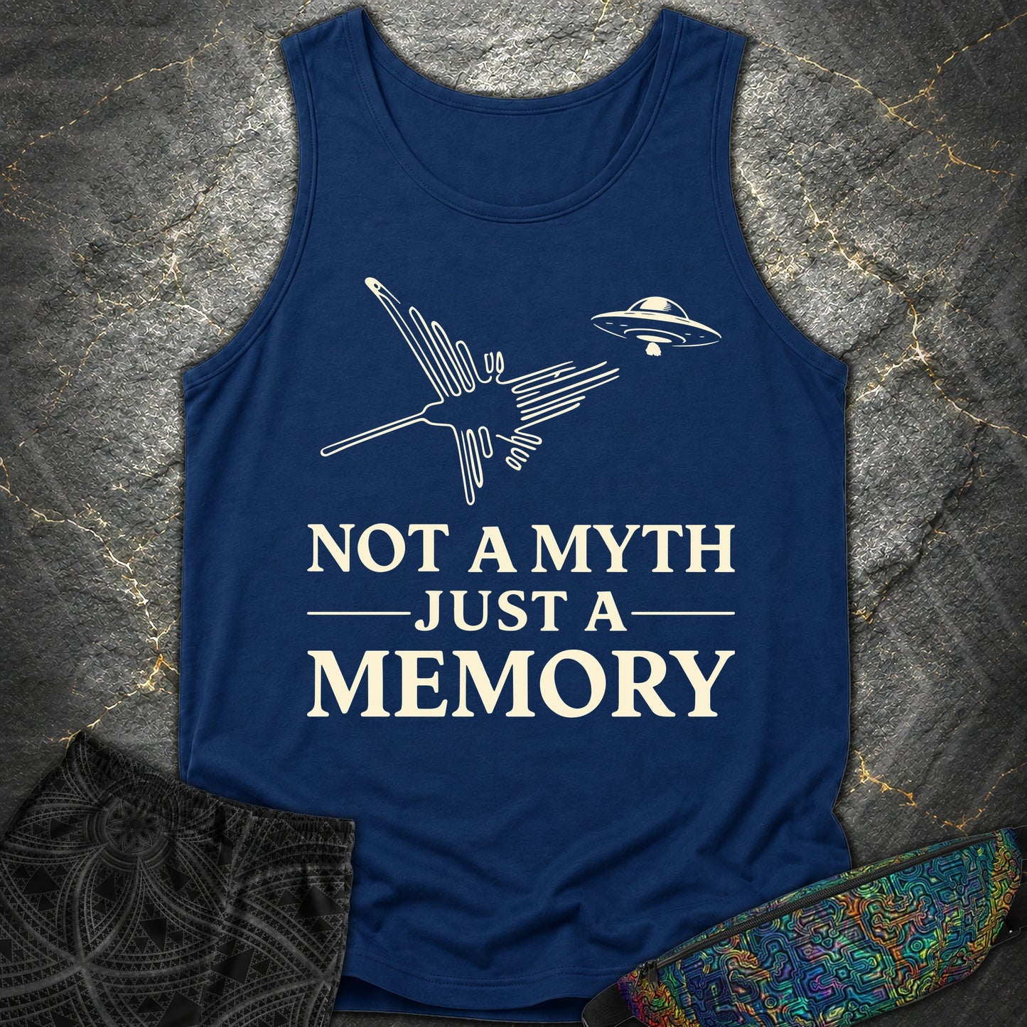 NOT MYTH JUST MEMORY - NOT MYTH JUST MEMORY Comfort Tank Top - True Navy