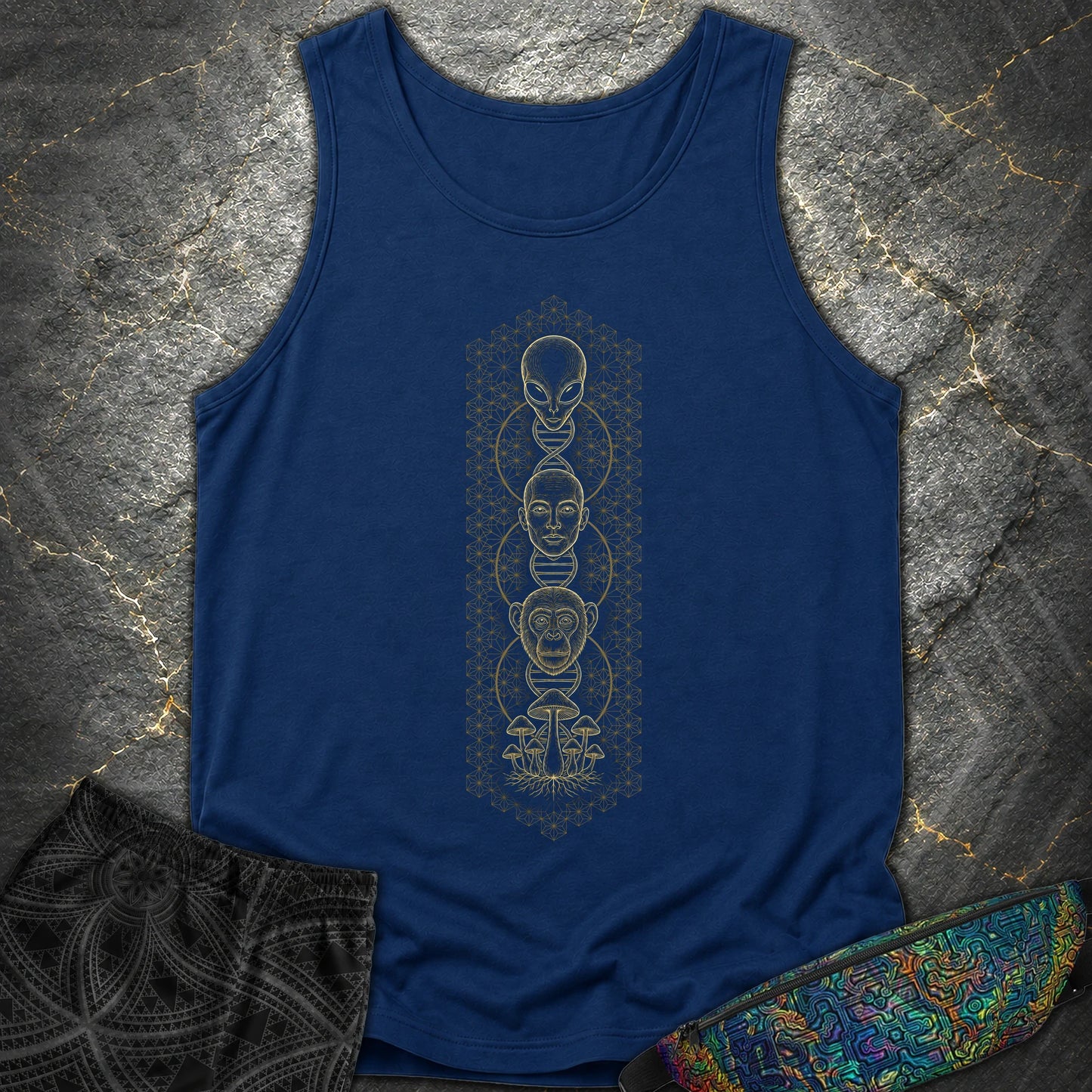 Alien Evolution Comfort Tank - Alien Evolution Comfort Tank - True Navy