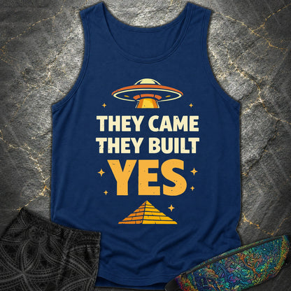They Came They Built Yes - They Came They Built Yes Comfort Tank Top - True Navy