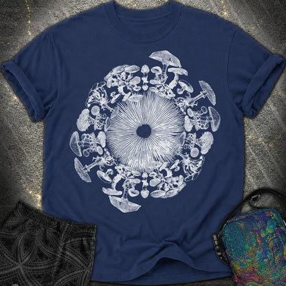 Mushroom Iris - Mushroom Iris Comfort T-Shirt - True Navy