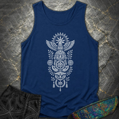 Totem White - Totem White Comfort Tank Top - True Navy