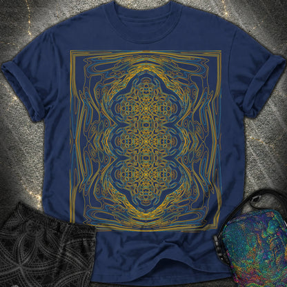 Kaleidoscopic Wave - Kaleidoscopic Wave Comfort T-Shirt - True Navy