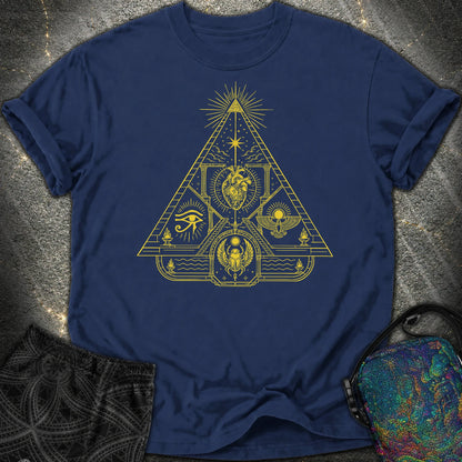 Mystic Pyramid of the Sacred Heart - Mystic Pyramid of the Sacred Heart Comfort T-Shirt - True Navy