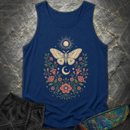 Sun Moon Moth - Sun Moon Moth Comfort Tank Top - True Navy