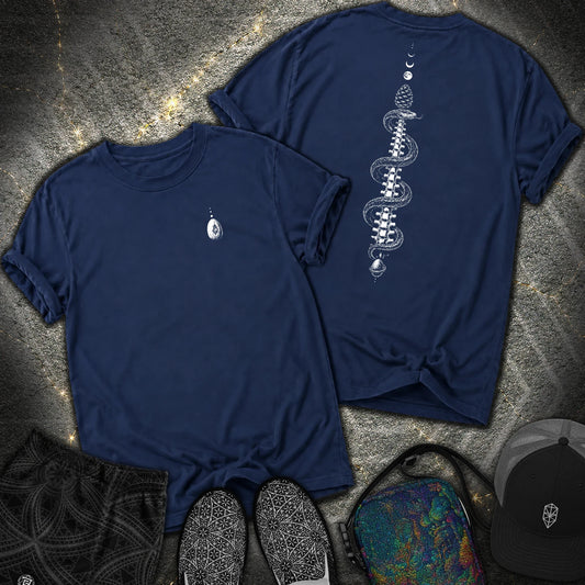 Sacred Coil 2 Sided Comfort T-Shirt - Sacred Coil 2 Sided Comfort T-Shirt - True Navy