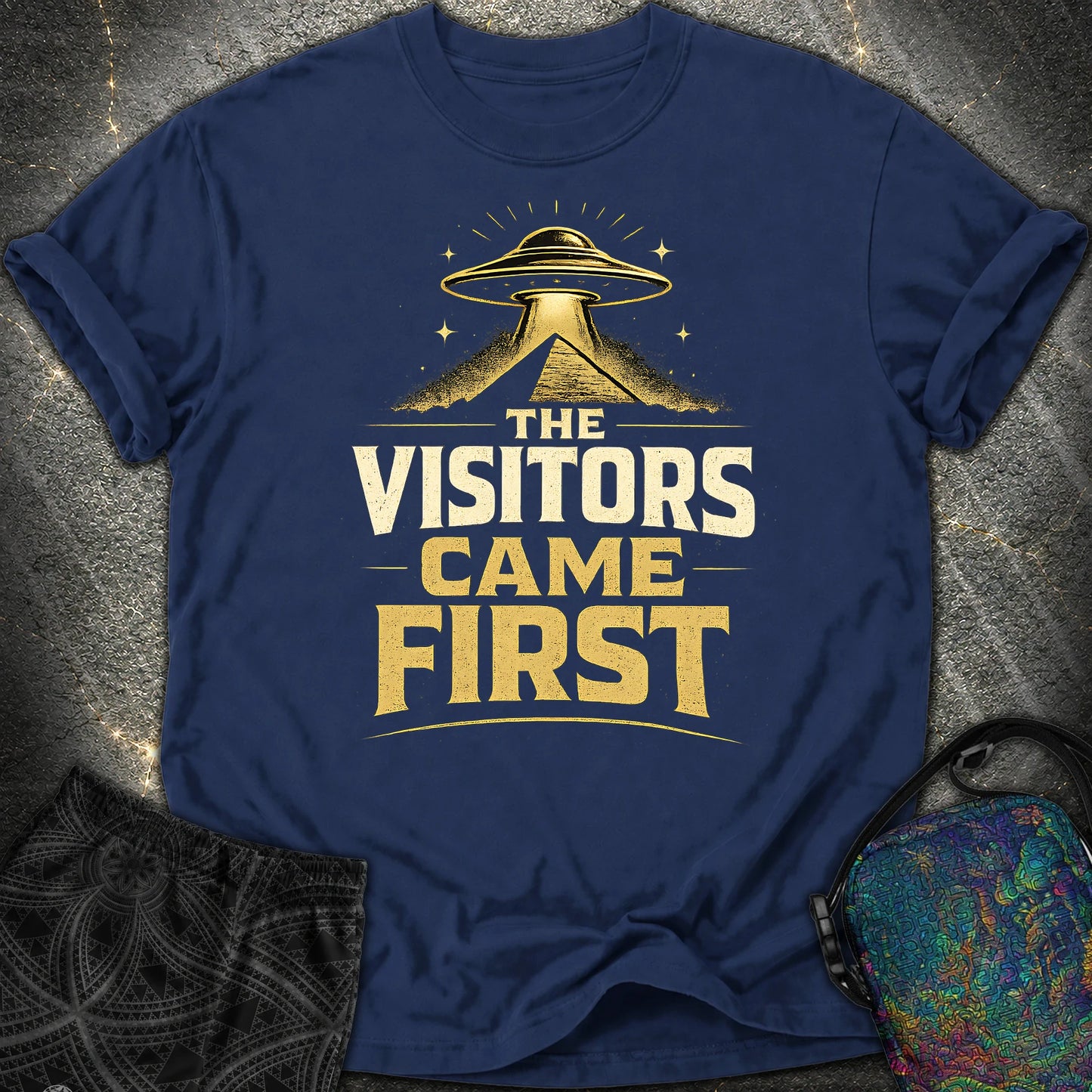 The Visitors Come First - The Visitors Come First Comfort T-Shirt - True Navy
