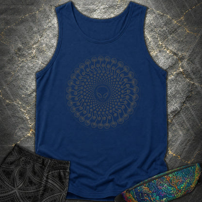 Alien Mushroom Spiral Comfort Tank - Alien Mushroom Spiral Comfort Tank - True Navy