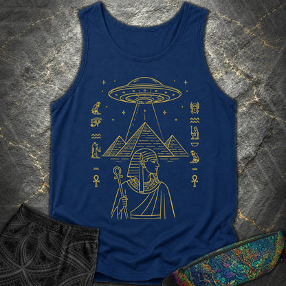 Pyramid Signal Over the Pharaoh - Pyramid Signal Over the Pharaoh Comfort Tank Top - True Navy