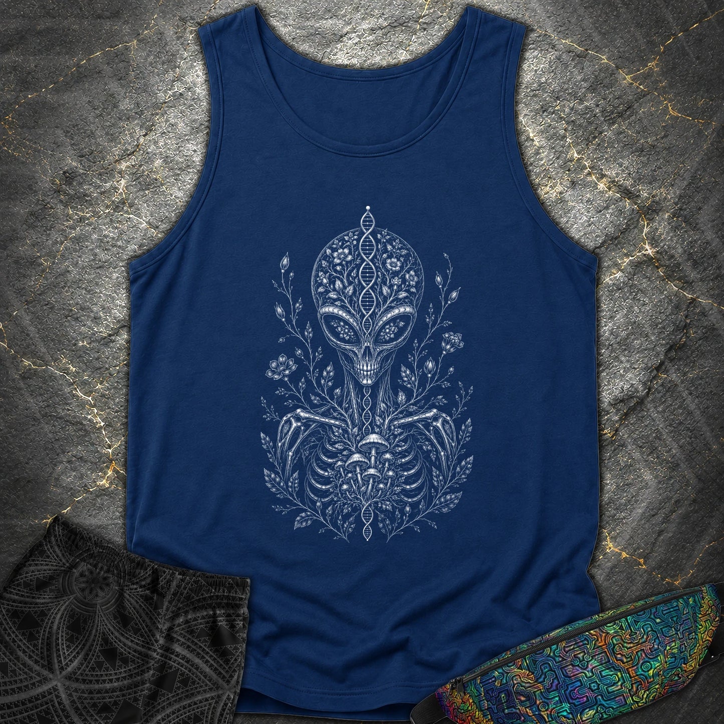 Intraterrestial - Intraterrestial Comfort Tank Top - True Navy