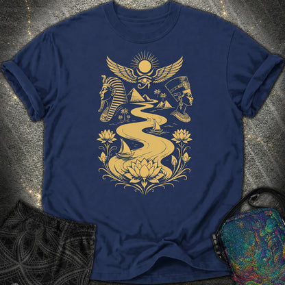 Golden Nile Between Two Crowns - Golden Nile Between Two Crowns Comfort T-Shirt - True Navy