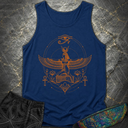 Winged Goddess of the Nile - Winged Goddess of the Nile Comfort Tank Top - True Navy