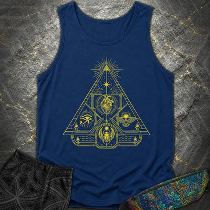 Mystic Pyramid of the Sacred Heart - Mystic Pyramid of the Sacred Heart Comfort Tank Top - True Navy