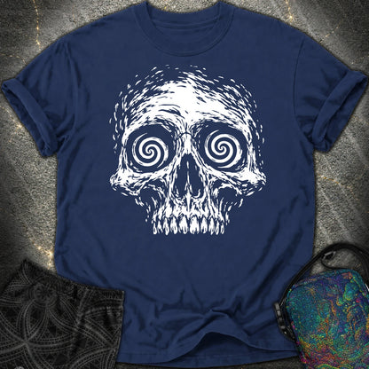 Hypnotic Skull Comfort T-Shirt - Hypnotic Skull Comfort T-Shirt - True Navy