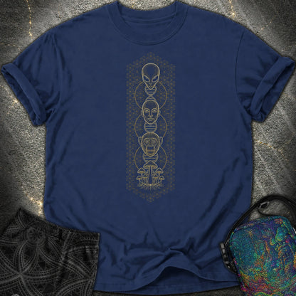 Alien Evolution Comfort T-Shirt - Alien Evolution Comfort T-Shirt - True Navy
