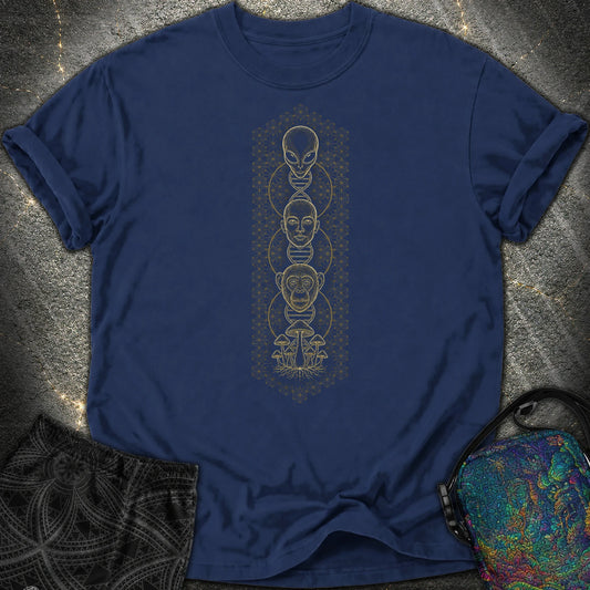 Alien Evolution Comfort T-Shirt - Alien Evolution Comfort T-Shirt - True Navy