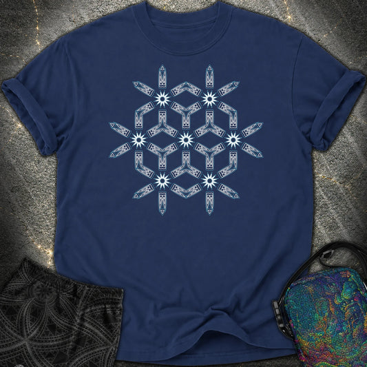 Tribal Geometry - Tribal Geometry Comfort T-Shirt - True Navy