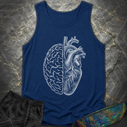 Heart Brain - Heart Brain Comfort Tank Top - True Navy
