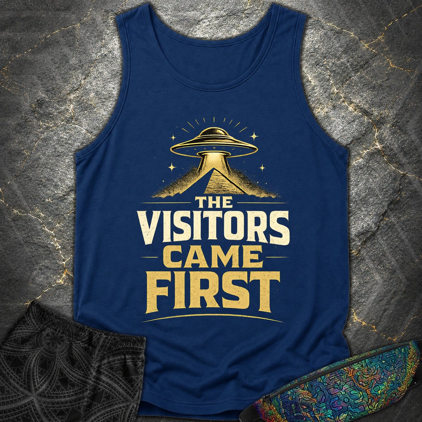 The Visitors Come First - The Visitors Come First Comfort Tank Top - True Navy