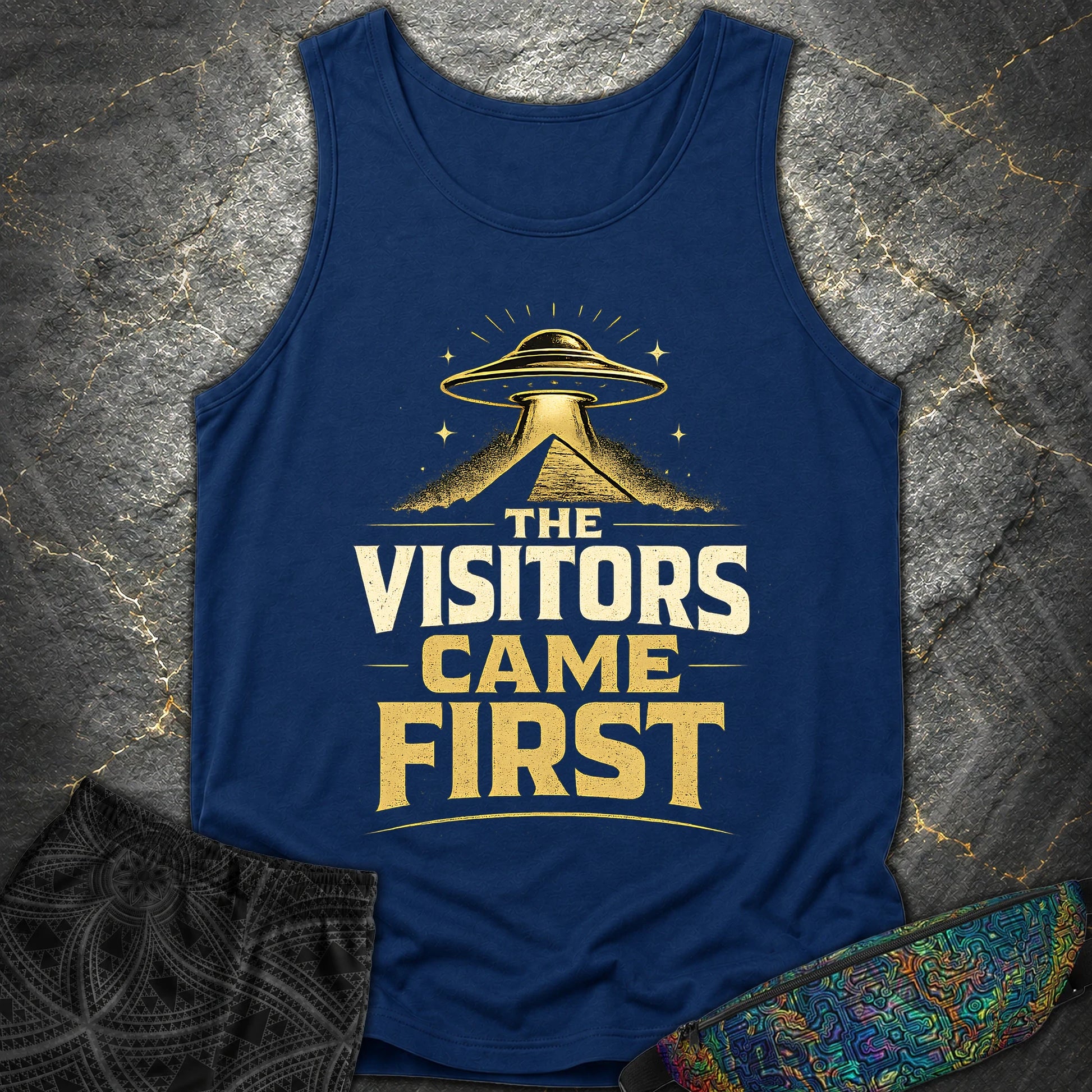 The Visitors Come First - The Visitors Come First Comfort Tank Top - True Navy