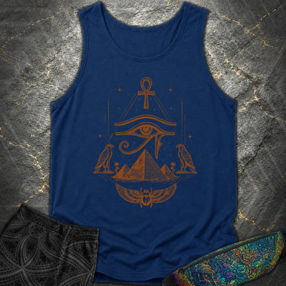 Eye Above the Ancient Pyramids - Eye Above the Ancient Pyramids Comfort Tank Top - True Navy