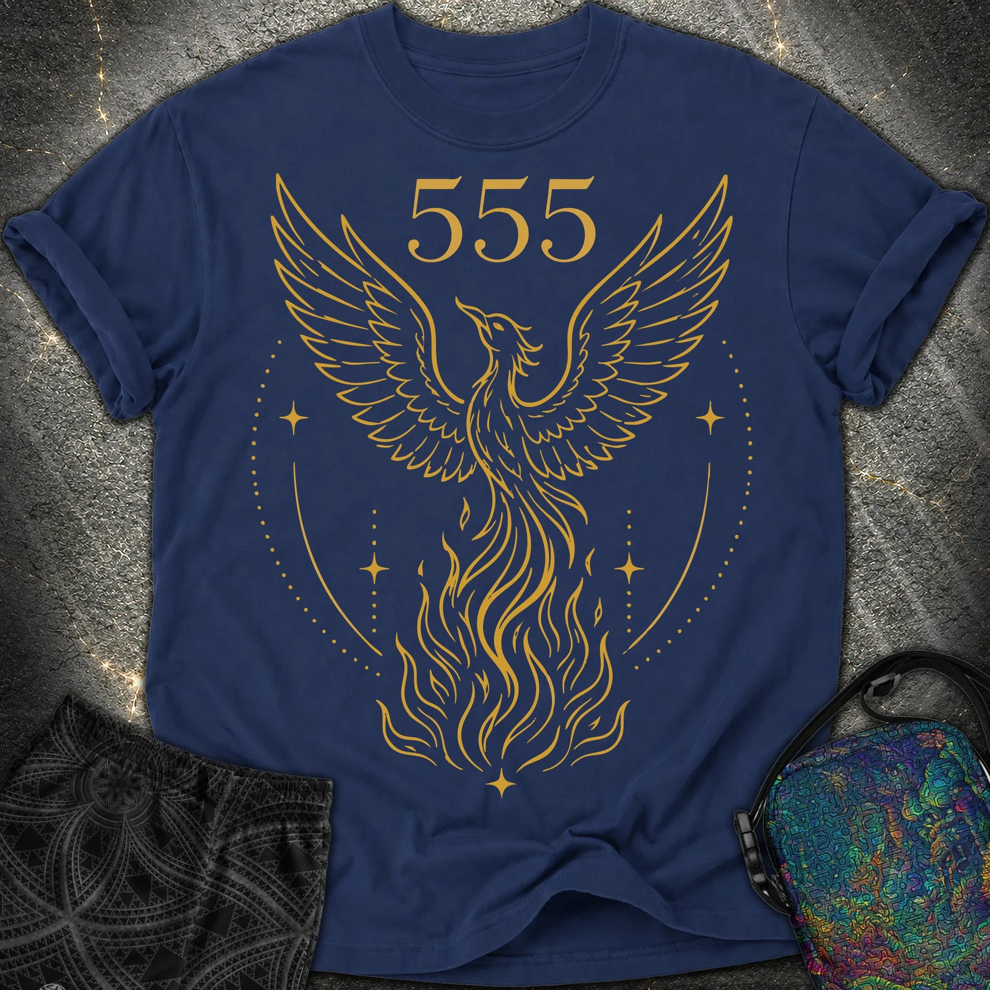 555 Angel Number Rebirth Comfort T-Shirt - 555 Angel Number Rebirth Comfort T-Shirt - True Navy