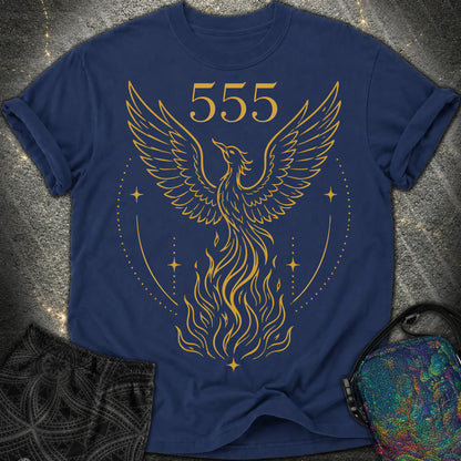 555 Angel Number Rebirth Comfort T-Shirt - 555 Angel Number Rebirth Comfort T-Shirt - True Navy