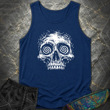 Hypnotic Skull Comfort Tank - Hypnotic Skull Comfort Tank - True Navy