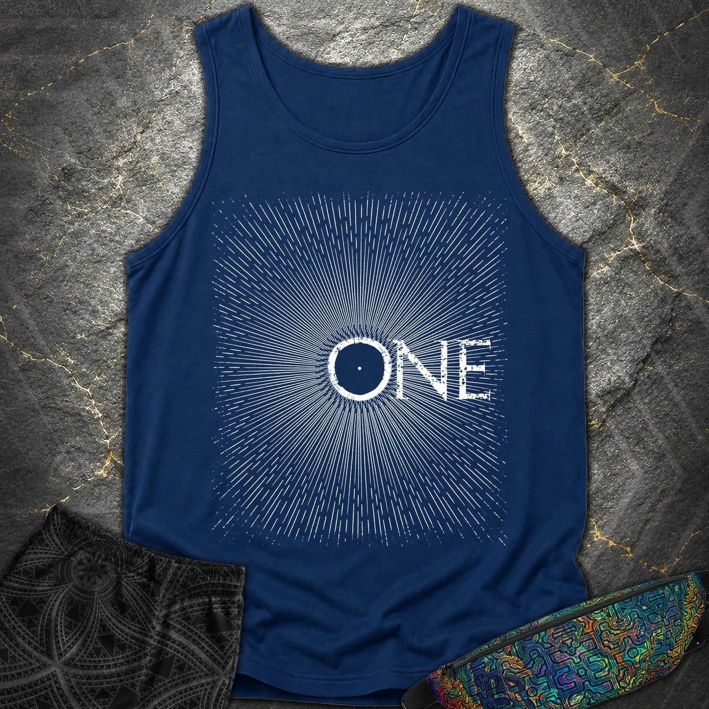 We Are All One Comfort Tank Top - We Are All One Comfort Tank Top - True Navy