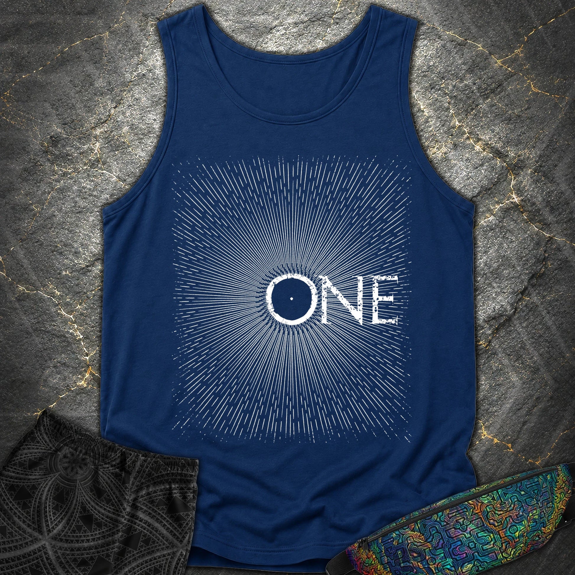 We Are All One Comfort Tank Top - We Are All One Comfort Tank Top - True Navy