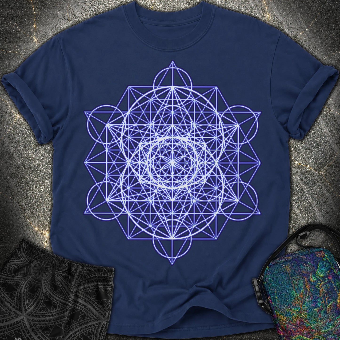Vesica Eye Of The Universe - Vesica Eye Of The Universe Comfort T-Shirt - True Navy