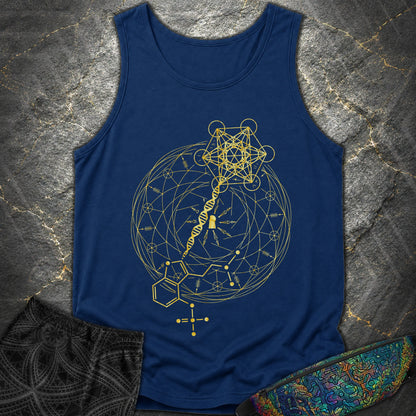 Psilocybin Key To Universe - Psilocybin Key To Universe Tank Top - True Navy