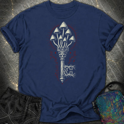 The Mushroom Key Comfort T-Shirt - The Mushroom Key Comfort T-Shirt - True Navy