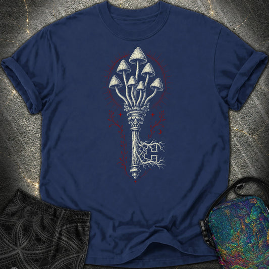 The Mushroom Key Comfort T-Shirt - The Mushroom Key Comfort T-Shirt - True Navy