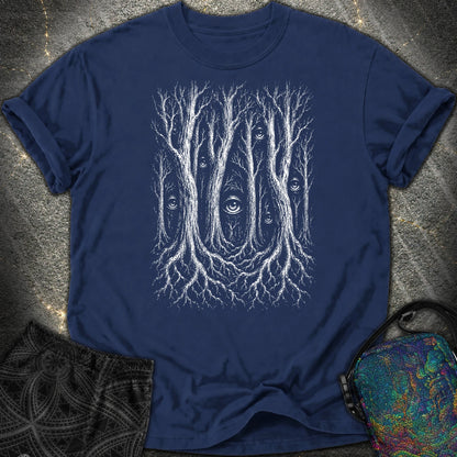Forest Consciousness Watching Comfort T-Shirt - Forest Consciousness Watching Comfort T-Shirt - True Navy