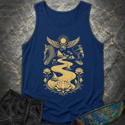 Golden Nile Between Two Crowns - Golden Nile Between Two Crowns Comfort Tank Top - True Navy