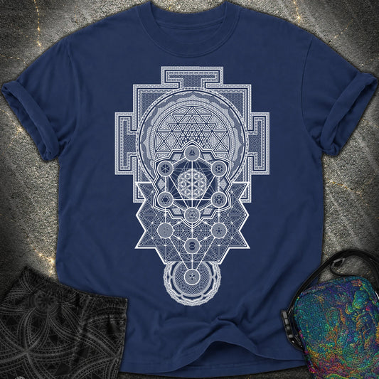 Sacred Geometry Encyclopedia - Sacred Geometry Encyclopedia Comfort T-Shirt - True Navy