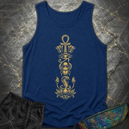Ancient Egyptian Symbol Totem - Ancient Egyptian Symbol Totem Comfort Tank Top - True Navy