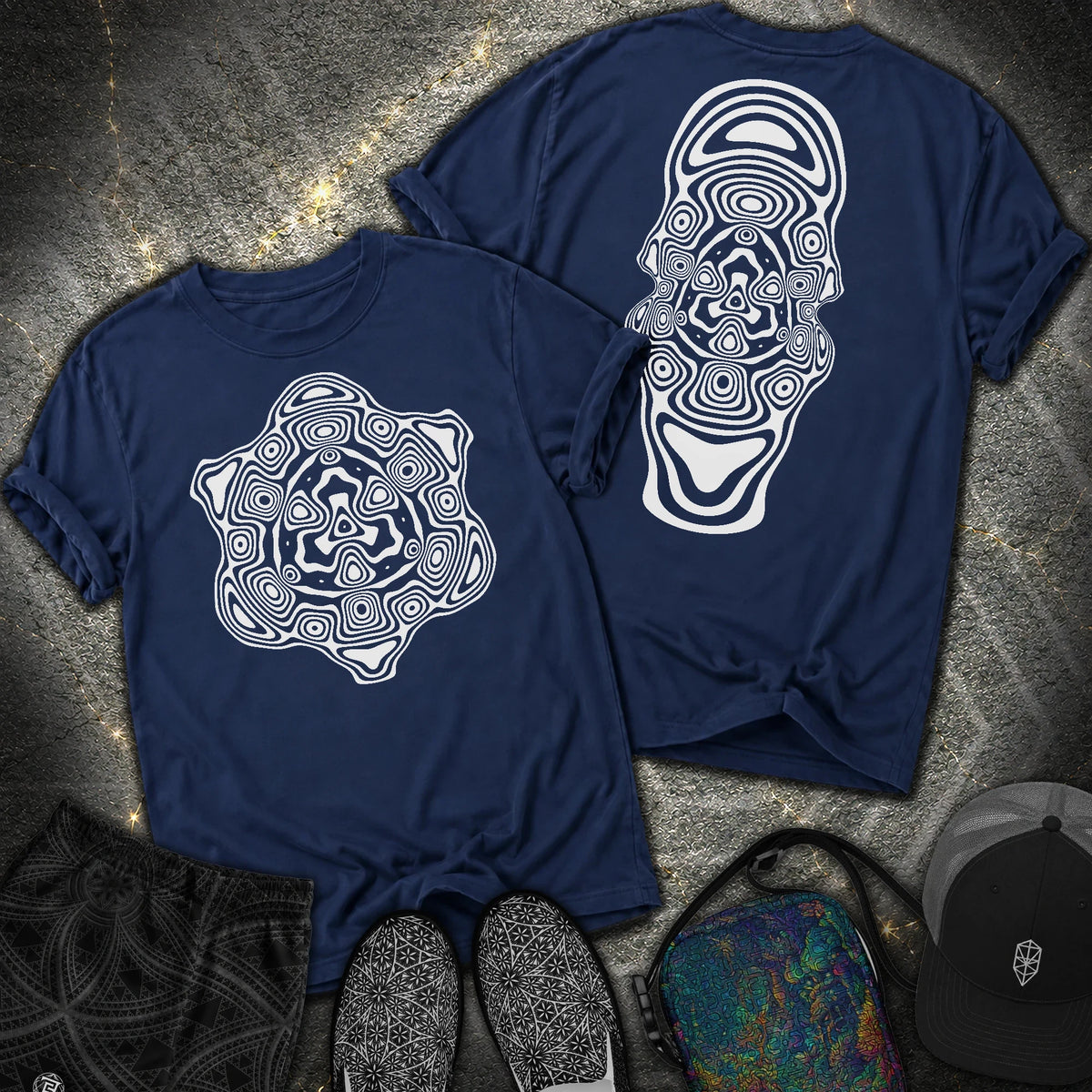 Mind Blown 2 Sided Comfort T-Shirt - Mind Blown 2 Sided Comfort T-Shirt - True Navy