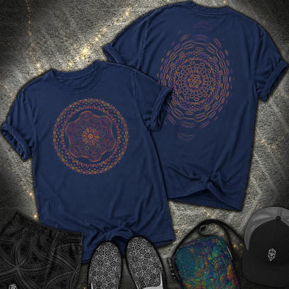 Cymandala Front 2 Sided Comfort T-Shirt - Cymandala Front 2 Sided Comfort T-Shirt - True Navy