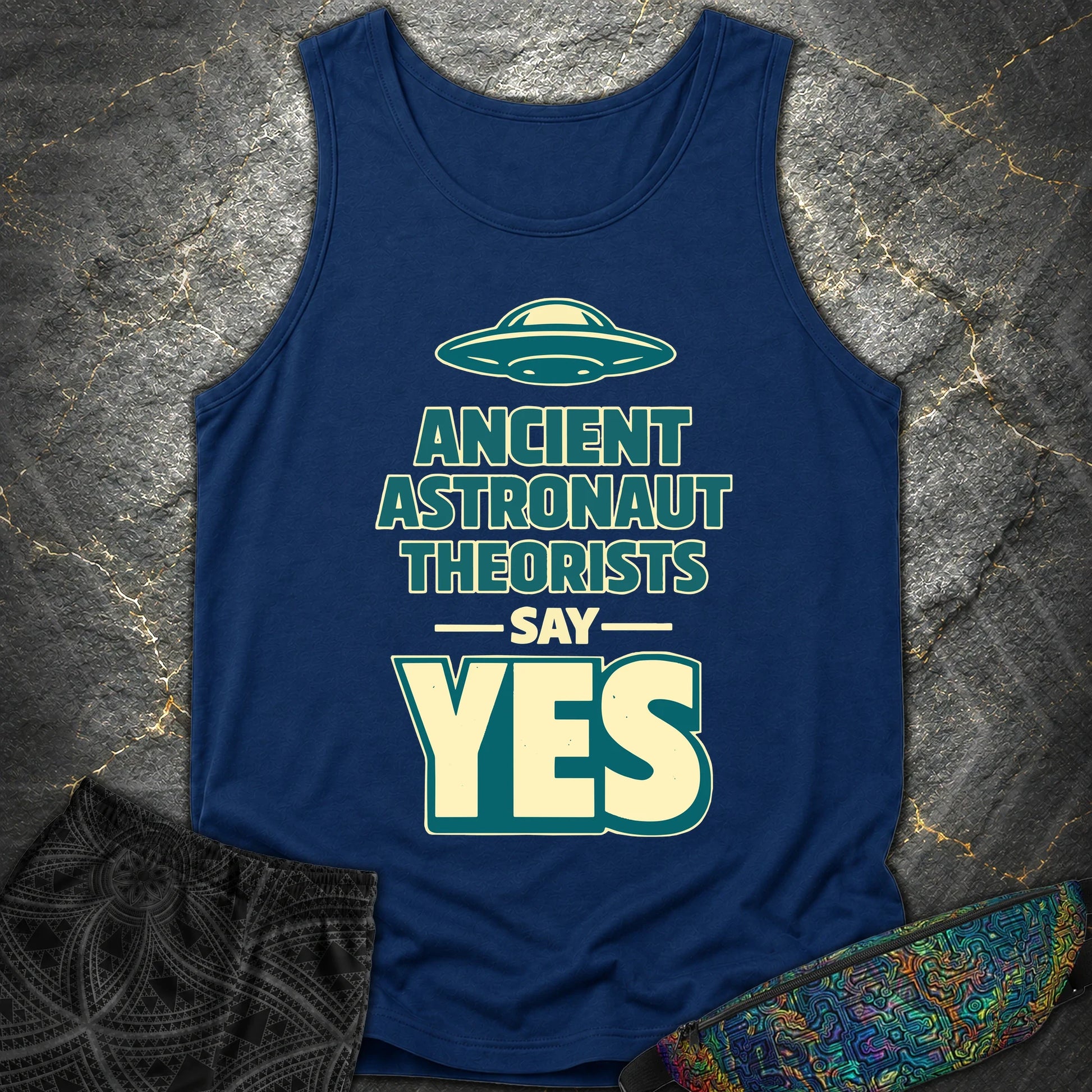 Ancient Teaorist Blue - Ancient Teaorist Blue Comfort Tank Top - True Navy