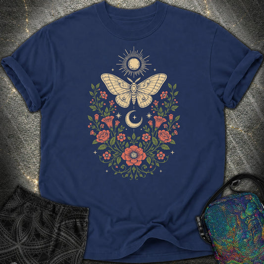 Sun Moon Moth - Sun Moon Moth Comfort T-Shirt - True Navy