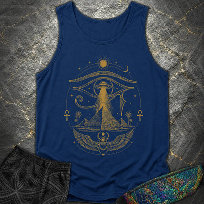 Ancient Eye Over the Pyramids - Ancient Eye Over the Pyramids Comfort Tank Top - True Navy