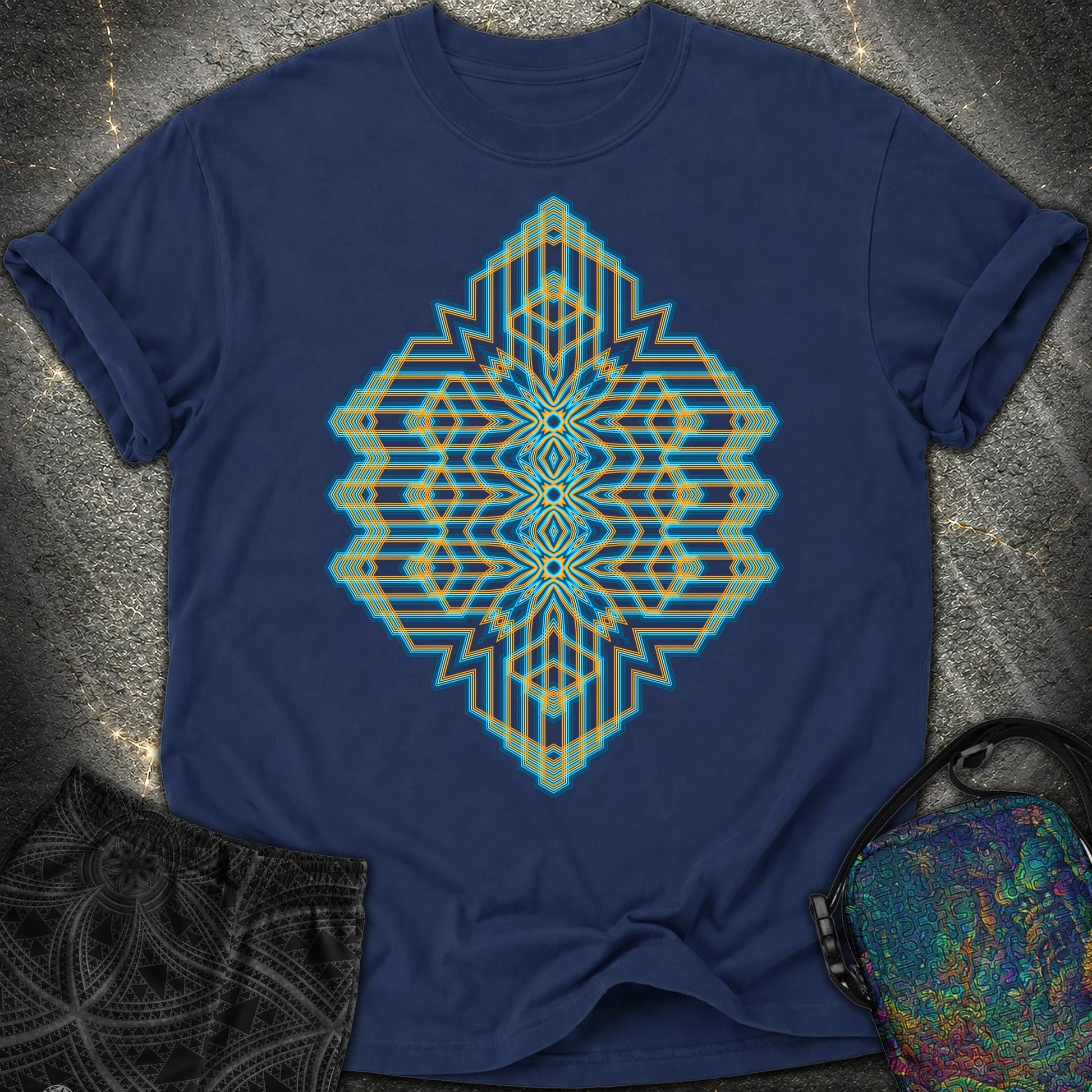 Triune Signal Temple - Triune Signal Temple Comfort T-Shirt - True Navy