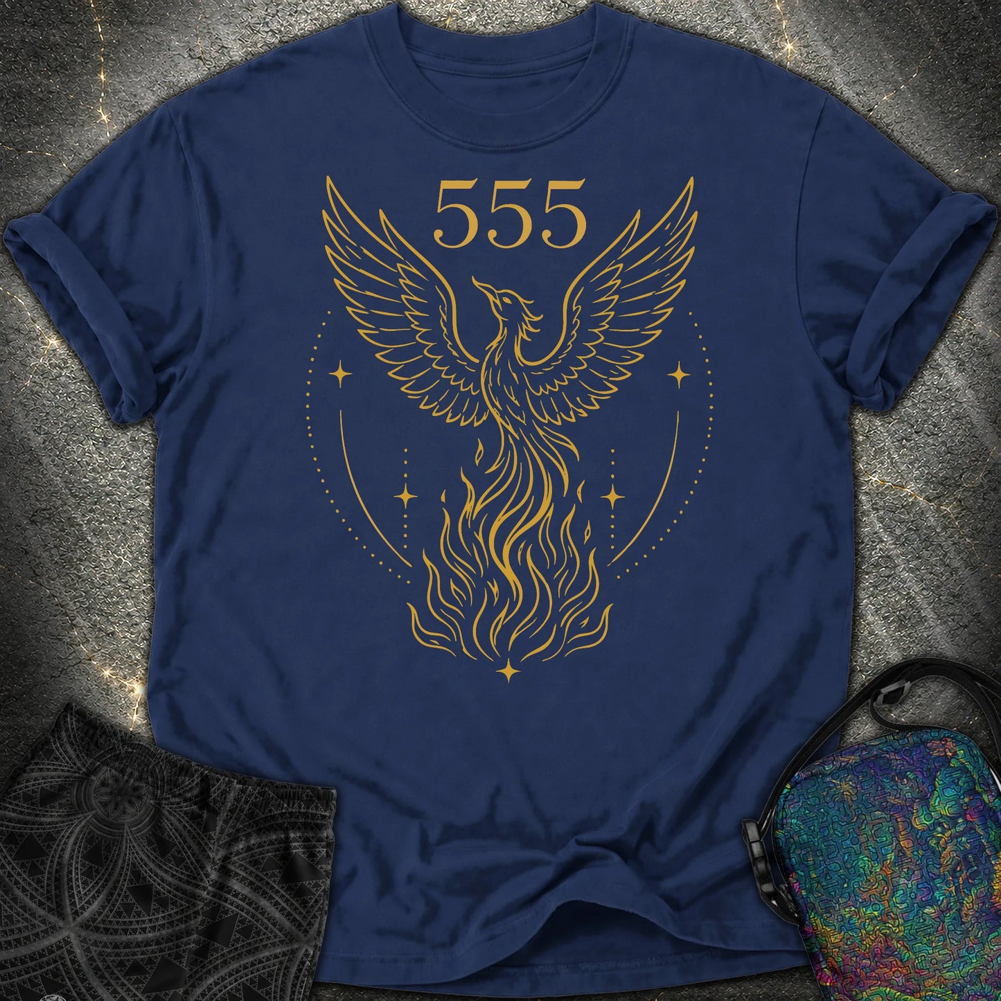 555 Angel Number Rebirth Comfort T-Shirt - 555 Angel Number Rebirth Comfort T-Shirt - True Navy
