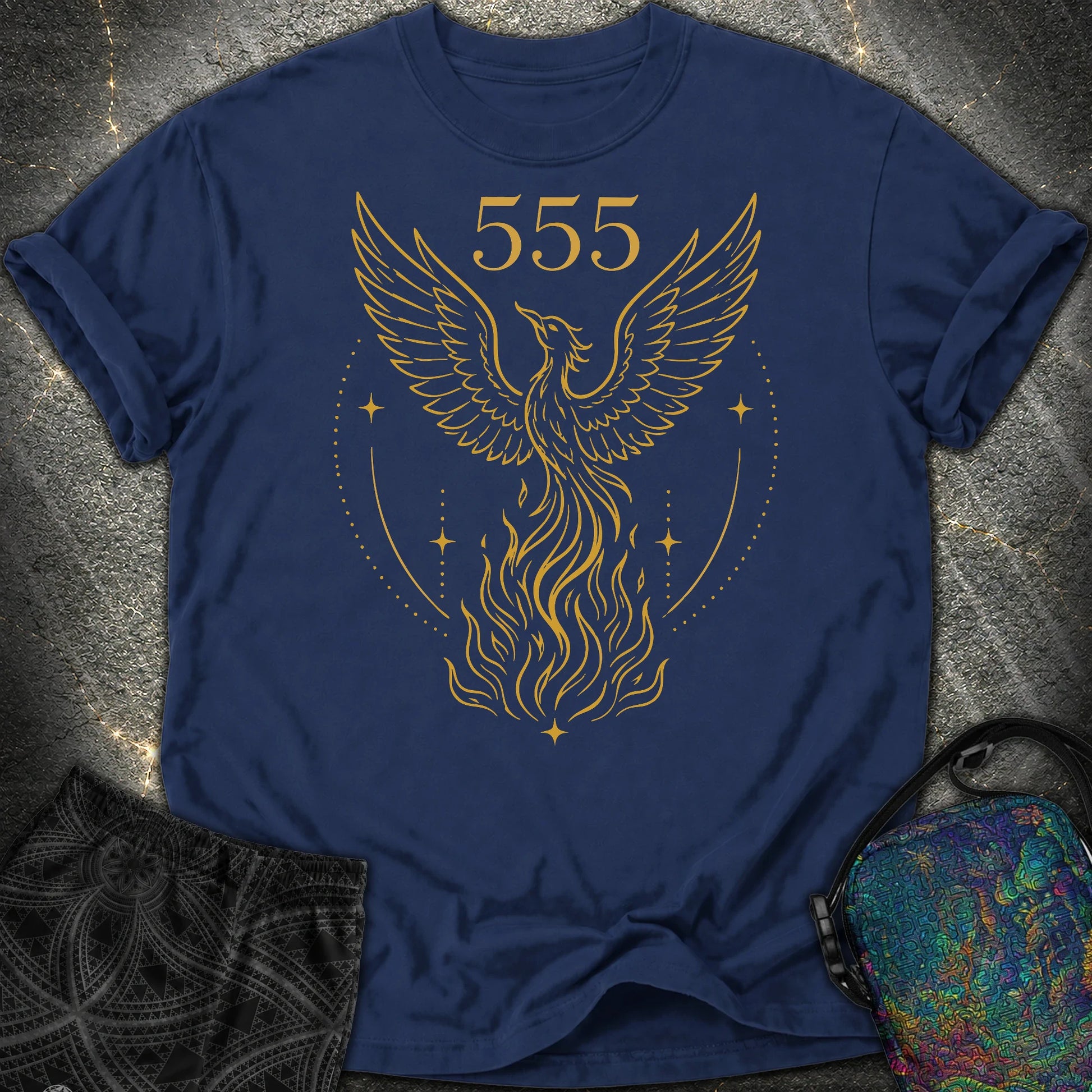 555 Angel Number Rebirth Comfort T-Shirt - 555 Angel Number Rebirth Comfort T-Shirt - True Navy
