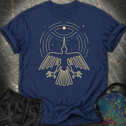 Geoglif Ptaka - Geoglif Ptaka Comfort T-Shirt - True Navy