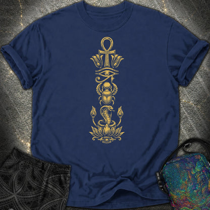 Ancient Egyptian Symbol Totem - Ancient Egyptian Symbol Totem Comfort T-Shirt - True Navy